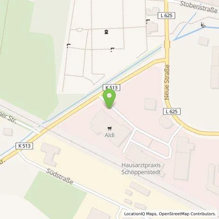 Standortübersicht der Tankstelle ALDI Nord Deutschland Stiftung & Co. KG in 38170 Schöppenstedt