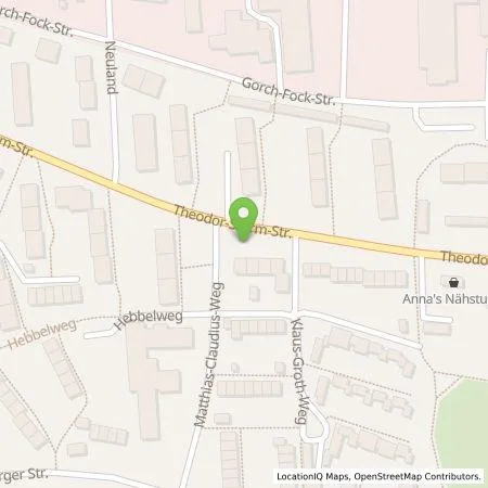 Standortübersicht der Tankstelle Energie und Wasser Wahlstedt/Bad Segeberg GmbH & Co.KG in 23795 Bad Segeberg