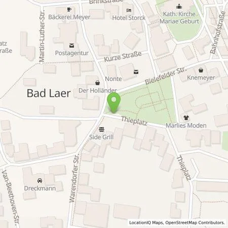 Standortübersicht der Tankstelle Osnabrücker Parkstätten-Betriebsgesellschaft mbH in 49196 Bad Laer