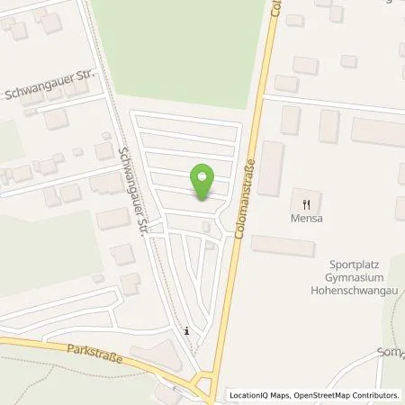 Standortübersicht der Tankstelle Energielösung GmbH in 87645 Schwangau