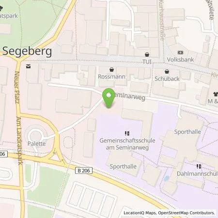 Standortübersicht der Tankstelle Energie und Wasser Wahlstedt/Bad Segeberg GmbH & Co.KG in 23795 Bad Segeberg