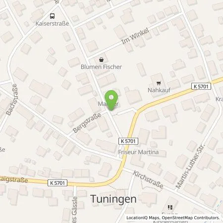 Standortübersicht der Tankstelle becharged GmbH in 78609 Tuningen