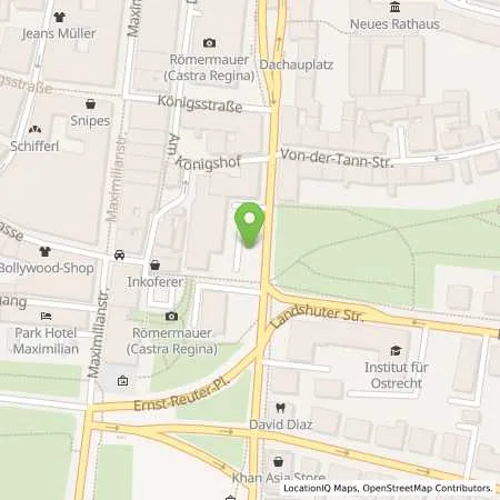 Standortübersicht der Tankstelle REWAG Regensburger Energie und Wasserversorgung AG & Co KG in 93047 Regensburg