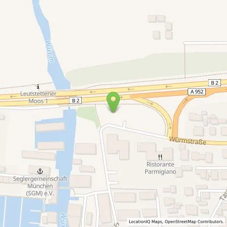 Standortübersicht der Tankstelle Energielösung GmbH in 82319 Starnberg