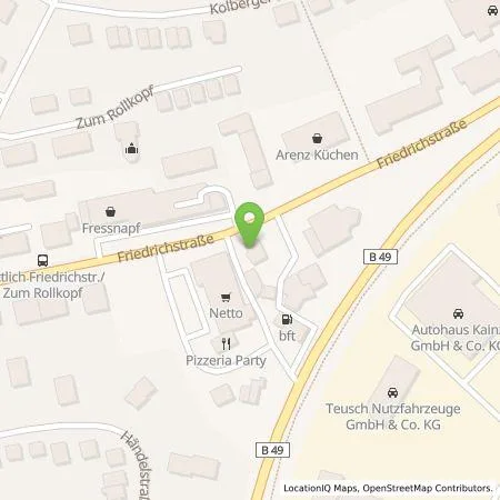 Standortübersicht der Tankstelle Circle K Deutschland GmbH in 54516 Wittlich