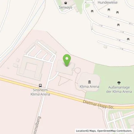 Standortübersicht der Tankstelle Minera Kraftstoffe - Mineraloelwerk Rempel GmbH in 74889 Sinsheim