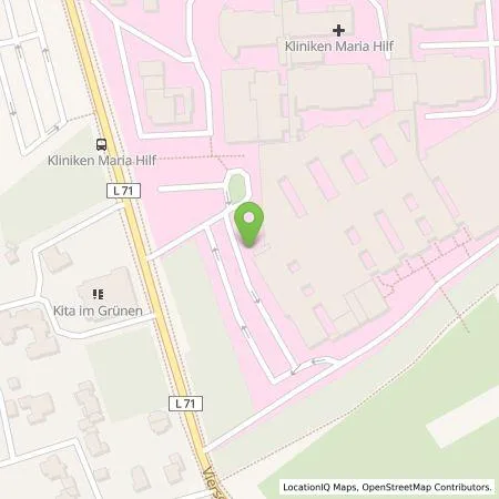 Standortübersicht der Tankstelle NEW Niederrhein Energie und Wasser GmbH in 41063 Mönchengladbach