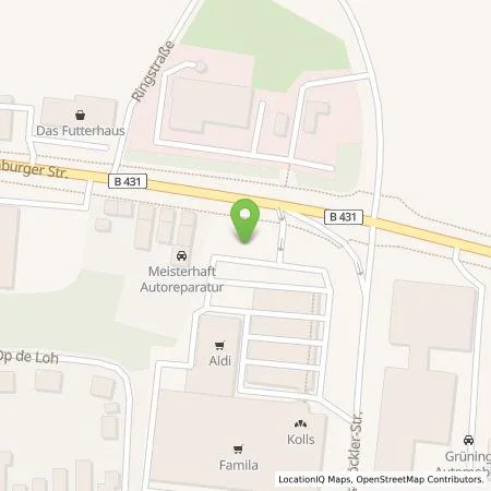 Standortübersicht der Tankstelle Bilkraft GmbH in 25337 Elmshorn