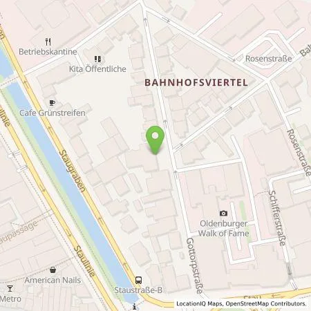 Standortübersicht der Tankstelle AVIA Plus Weser Ems GmbH in 26122 Oldenburg (Oldb)