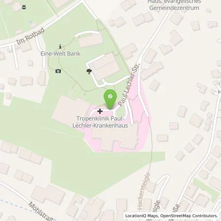 Standortübersicht der Tankstelle ecowerk e-charge GmbH in 72076 Tübingen