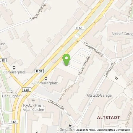 Standortübersicht der Tankstelle Osnabrücker Parkstätten-Betriebsgesellschaft mbH in 49074 Osnabrück