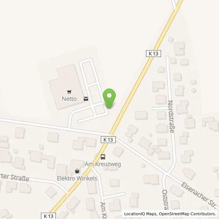 Standortübersicht der Tankstelle EAM Natur Energie GmbH in 36277 Schenklengsfeld