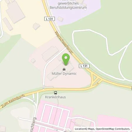 Standortübersicht der Tankstelle Müller Immobilien GmbH & Co. KG in 66606 St. Wendel