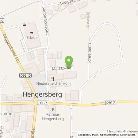 Standortübersicht der Tankstelle Energie Südbayern GmbH in 94491 Hengersberg