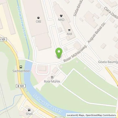 Standortübersicht der Tankstelle VINCharge 3 GmbH in 08340 Schwarzenberg /Erzgeb.