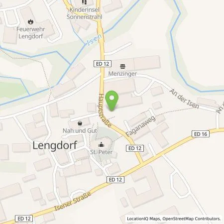 Standortübersicht der Tankstelle Energie Südbayern GmbH in 84435 Lengdorf