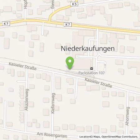 Standortübersicht der Tankstelle ALDI Nord Deutschland Stiftung & Co. KG in 34260 Kaufungen