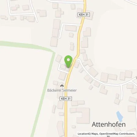 Standortübersicht der Tankstelle Energie Südbayern GmbH in 84091 Attenhofen