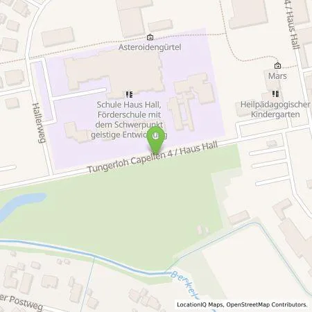 Standortübersicht der Tankstelle Bischöfliche Stiftung Haus Hall in 48712 Gescher