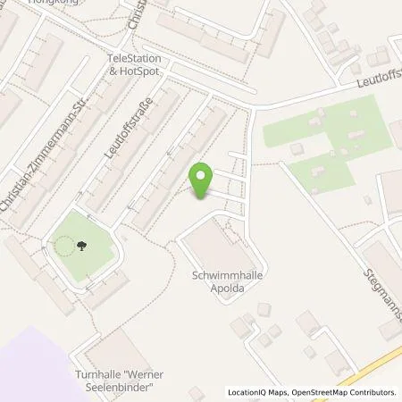 Standortübersicht der Tankstelle Energieversorgung Apolda GmbH in 99510 Apolda