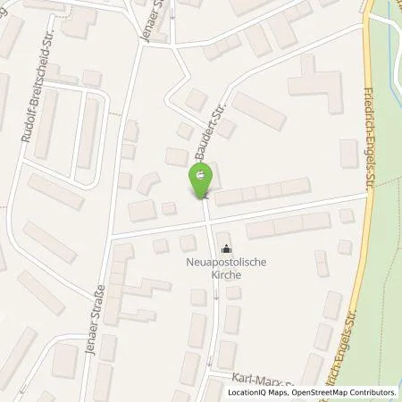 Standortübersicht der Tankstelle Energieversorgung Apolda GmbH in 99510 Apolda