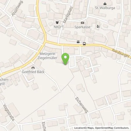 Standortübersicht der Tankstelle Raiffeisen-Volksbank Donauwörth eG in 86653 Monheim