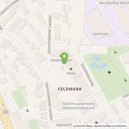 Standortübersicht der Tankstelle Stadtwerke Wesel GmbH in 46483 Wesel