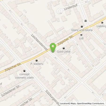 Standortübersicht der Tankstelle TankE GmbH in 50937 Köln