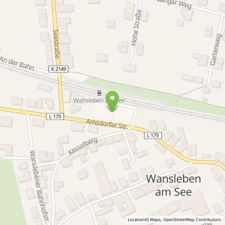 Standortübersicht der Tankstelle Stadtwerke Lutherstadt Eisleben GmbH in 06317 Seegebiet Mansfelder Land