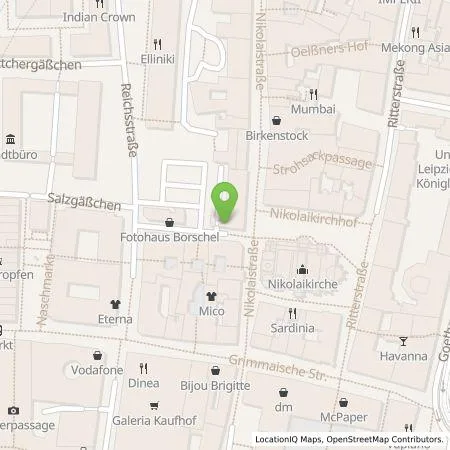 Standortübersicht der Tankstelle Wirelane GmbH in 04109 Leipzig