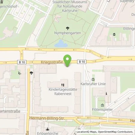 Standortübersicht der Tankstelle Wirelane GmbH in 76133 Karlsruhe