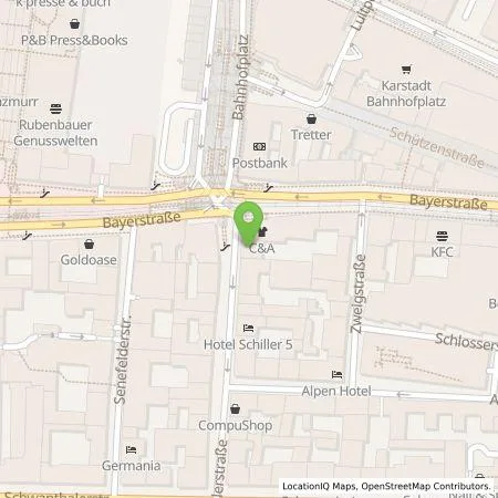 Standortübersicht der Tankstelle Wirelane GmbH in 80336 München