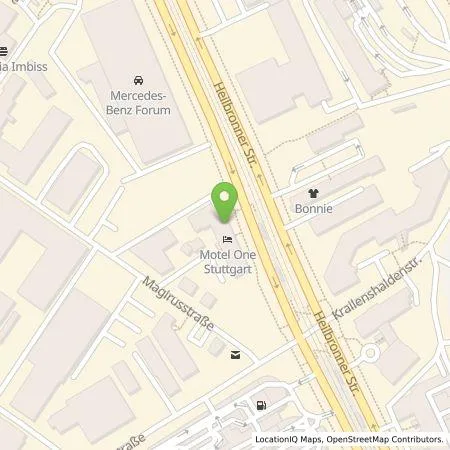 Standortübersicht der Tankstelle Wirelane GmbH in 70469 Stuttgart