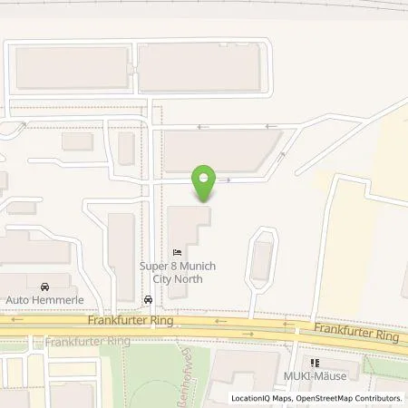 Standortübersicht der Tankstelle Wirelane GmbH in 80807 München