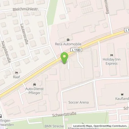 Standortübersicht der Tankstelle Wirelane GmbH in 71065 Sindelfingen