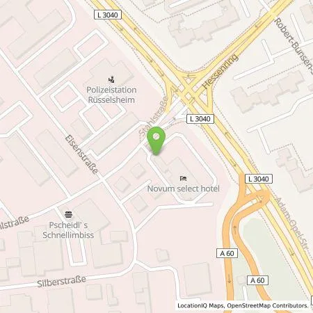 Standortübersicht der Tankstelle Wirelane GmbH in 65428 Rüsselsheim am Main