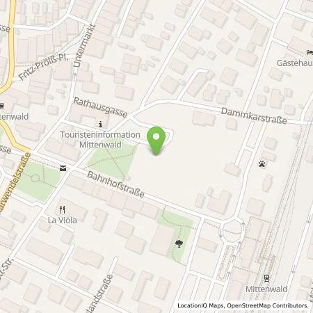 Standortübersicht der Tankstelle Wirelane GmbH in 82481 Mittenwald