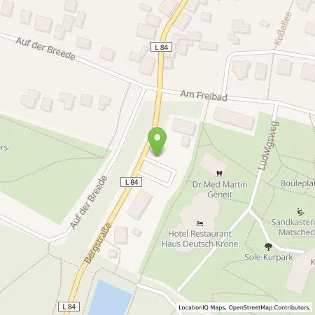 Standortübersicht der Tankstelle Wirelane Public I GmbH in 49152 Bad Essen