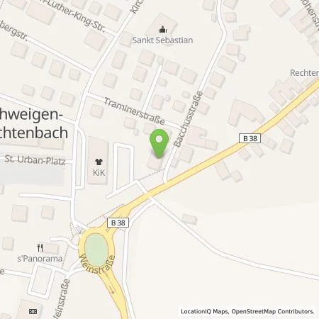 Standortübersicht der Tankstelle Wirelane Public I GmbH in 76889 Schweigen-Rechtenbach