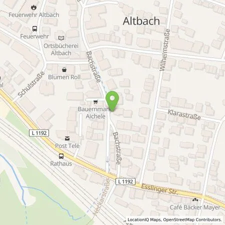 Standortübersicht der Tankstelle Wirelane Public I GmbH in 73776 Altbach