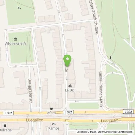 Standortübersicht der Tankstelle Wirelane Public I GmbH in 40545 Düsseldorf