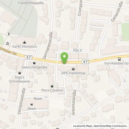 Standortübersicht der Tankstelle Wirelane Public I GmbH in 33106 Paderborn