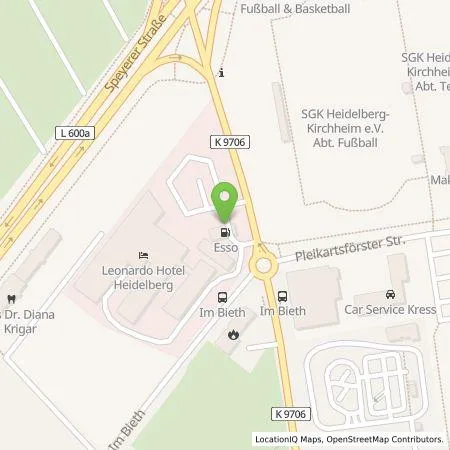 Standortübersicht der Tankstelle Wirelane Public I GmbH in 69124 HEIDELBERG