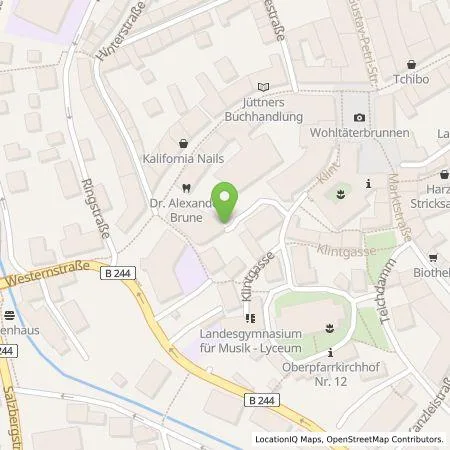 Standortübersicht der Tankstelle Wirelane Public I GmbH in 38855 Wernigerode