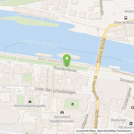 Standortübersicht der Tankstelle REWAG Regensburger Energie- und Wasserversorgung AG & Co KG in 93047 Regensburg