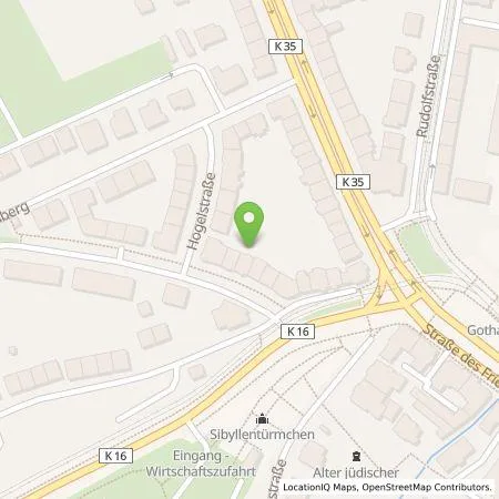 Standortübersicht der Tankstelle On Charge GmbH in 99092 Erfurt