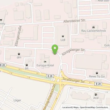 Standortübersicht der Tankstelle Wirelane Public I GmbH in 77694 Kehl