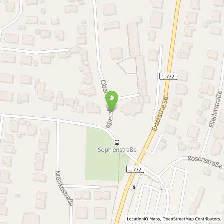 Standortübersicht der Tankstelle Wirelane Public I GmbH in 32105 Bad Salzuflen