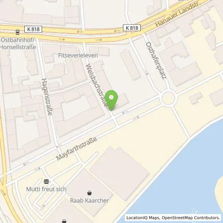 Standortübersicht der Tankstelle Wirelane Public I GmbH in 60314 Frankfurt