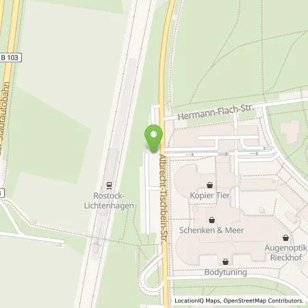 Standortübersicht der Tankstelle Stadtwerke Rostock AG in 18109 Rostock